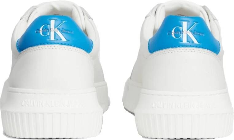 Calvin Klein Jeans Witte Chunky Sneakers Malibu Blu White Heren