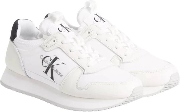 Calvin Klein Jeans Witte Damessneakers White Dames