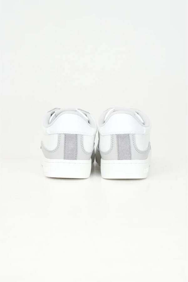 Calvin Klein Jeans Witte Sneakers met Suède Accenten White Heren