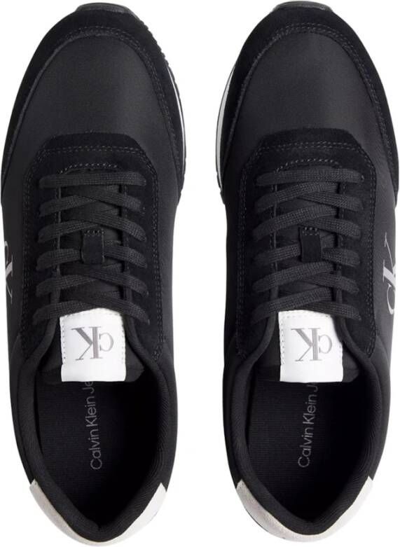 Calvin Klein Jeans Zwarte Casual Synthetische Sneakers Black Heren