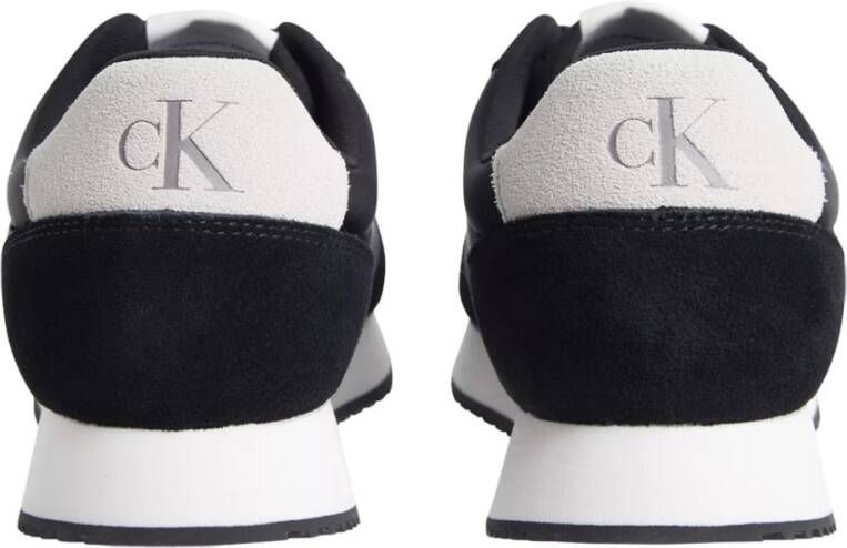 Calvin Klein Jeans Zwarte Casual Synthetische Sneakers Black Heren