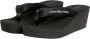 Calvin Klein Jeans Zwarte Casual Textiel Dames Sandalen Black Dames - Thumbnail 5