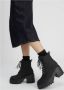 Calvin Klein Jeans Zwarte Chunky Heeled Rits Enkellaarzen Black Dames - Thumbnail 6