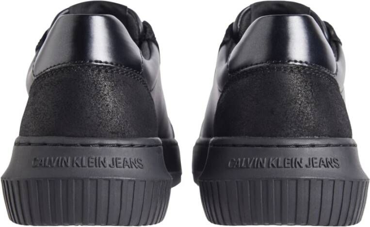 Calvin Klein Jeans Zwarte Chunky Sneakers voor Vrouwen Black Dames