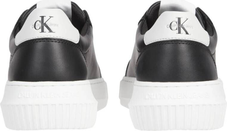 Calvin Klein Jeans Zwarte Chunky Vetersneakers Black Dames