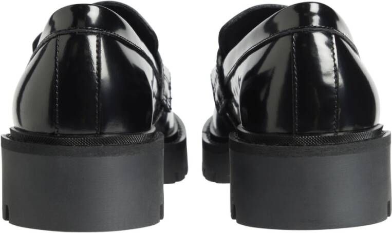 Calvin Klein Jeans Zwarte Combat Loafers voor Vrouwen Black Dames