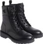 Calvin Klein Veterschoenen COMBAT BOOT MID ZIP LTH IN CALF blokhak veterschoen enkellaars met zij ck-sieraad - Thumbnail 3