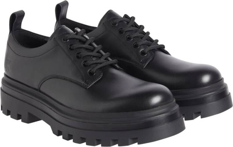 Calvin Klein Jeans Zwarte Derby Zakelijke Schoenen Black Heren