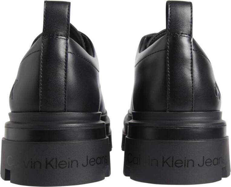 Calvin Klein Jeans Zwarte Derby Zakelijke Schoenen Black Heren