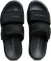 Calvin Klein Jeans Zwarte Dubbele Bar Platte Sandaal Black Heren - Thumbnail 17