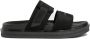 Calvin Klein Jeans Zwarte Dubbele Bar Platte Sandaal Black Heren - Thumbnail 8