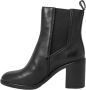 Calvin Klein Jeans Zwarte Leren Slip-On Blokhak Laarzen Black Dames - Thumbnail 2