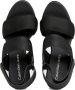 Calvin Klein Jeans Zwarte Sleehak Sandaal Webbing Vrouwen Black Dames - Thumbnail 9