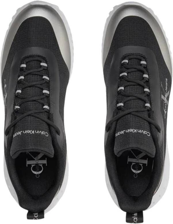 Calvin Klein Jeans Zwarte Textiel Sportieve Sneakers Vrouwen Black Dames