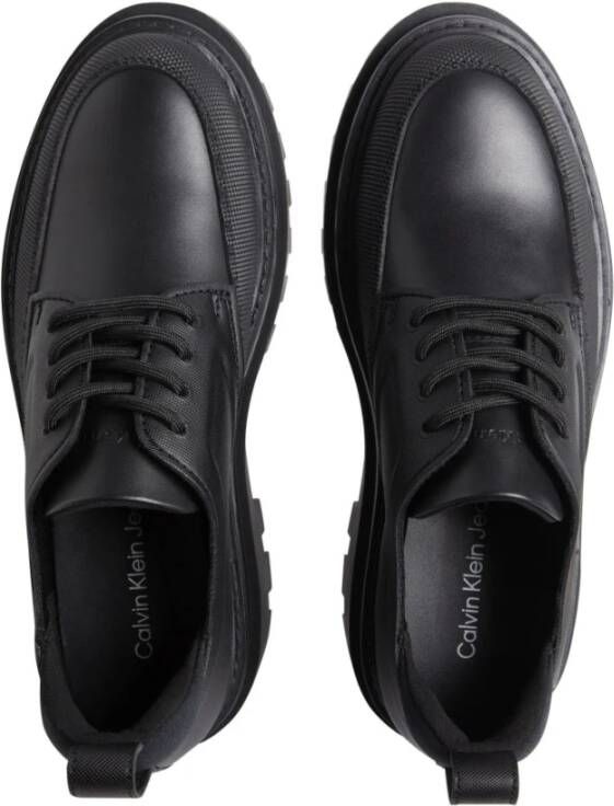 Calvin Klein Jeans Zwarte Veterschoen Derby Zakelijke Schoenen Black Dames