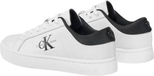 Calvin Klein Klassieke Cupsole Lowl Sneakers Bright White-Black White Dames