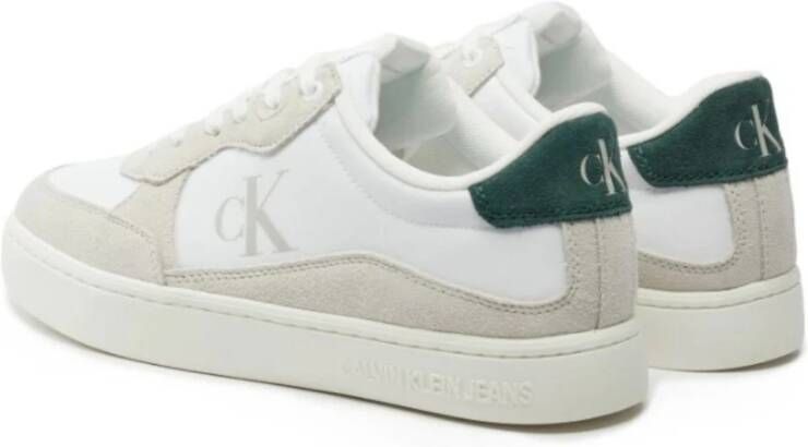 Calvin Klein Klassieke Cupsole Nylon Sneakers Beige Heren