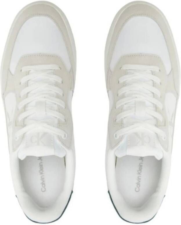 Calvin Klein Klassieke Cupsole Nylon Sneakers Beige Heren