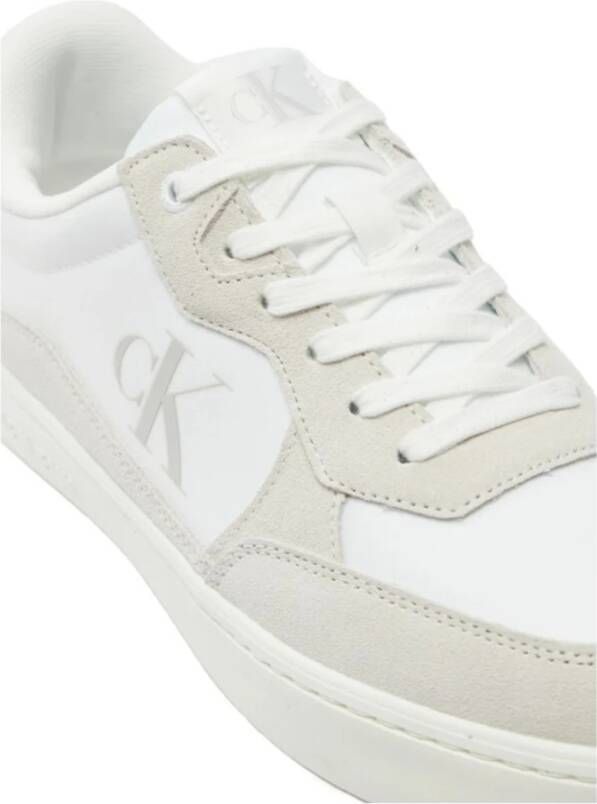 Calvin Klein Klassieke Cupsole Nylon Sneakers Beige Heren