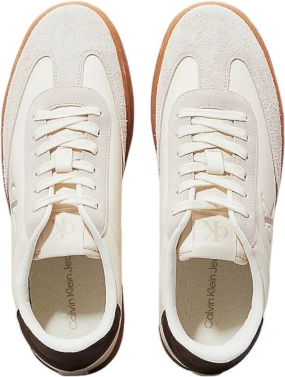 Calvin Klein Klassieke Sneakers Elegant en Comfortabel Beige Heren