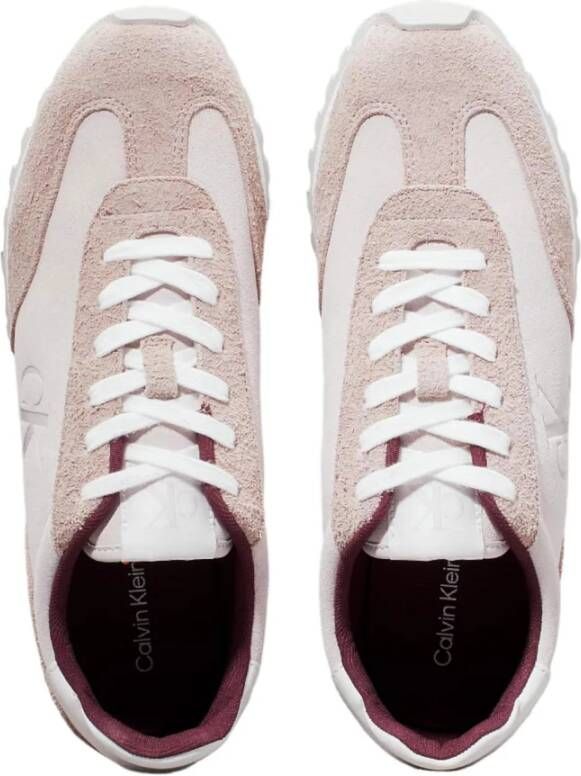 Calvin Klein Laceup Runner Sneakers Pink Dames