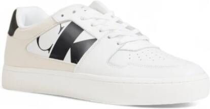 Calvin Klein Lage Cupsole Suède Herenschoenen White Heren