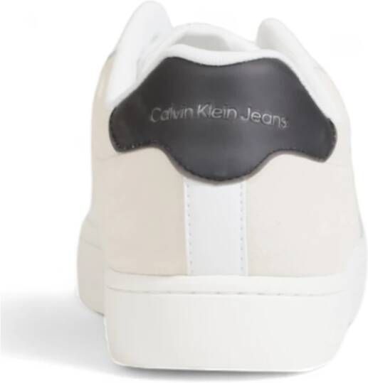 Calvin Klein Lage Cupsole Suède Herenschoenen White Heren