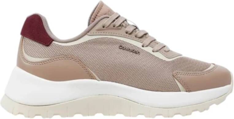 Calvin Klein Lage Sneakers Beige Dames