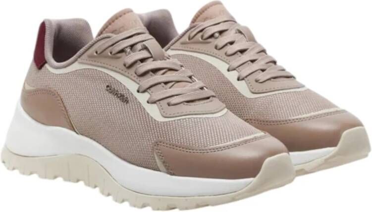 Calvin Klein Lage Sneakers Beige Dames