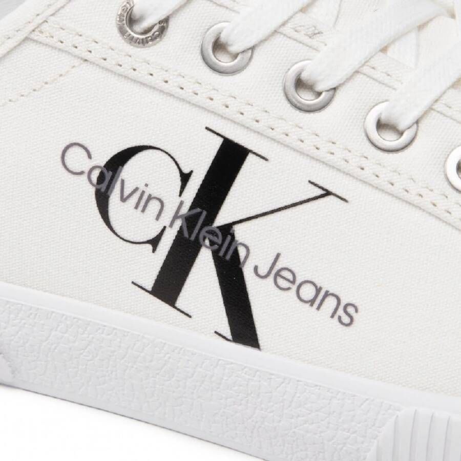 Calvin Klein Lage Sneakers White Heren