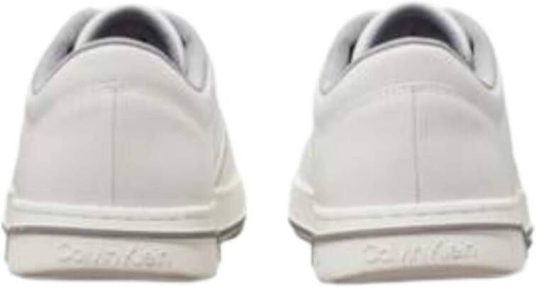 Calvin Klein Lage Top Veterschoenen met Logo White Heren