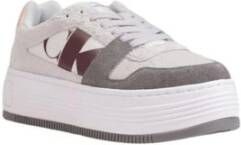 Calvin Klein Leren Sneaker Dames Herfst Winter Collectie Gray Dames