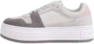 Calvin Klein Leren Sneaker Dames Herfst Winter Collectie Gray Dames