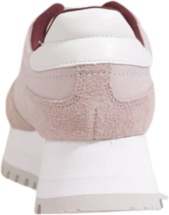 Calvin Klein Leren Sneaker Dames Herfst Winter Collectie Purple Dames