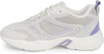 Calvin Klein Leren Sneaker met 4 5 cm Hak White Dames