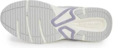 Calvin Klein Leren Sneaker met 4 5 cm Hak White Dames