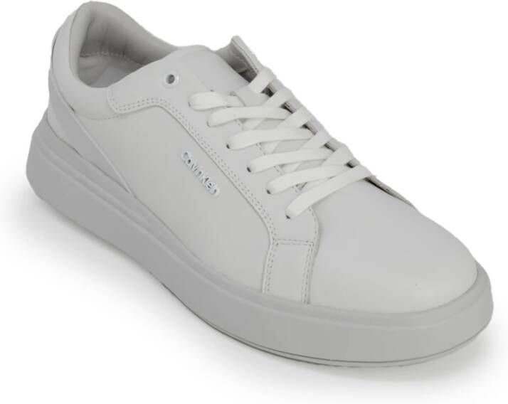 Calvin Klein Leren Veterschoenen Gray Heren