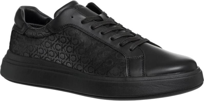 Calvin Klein Logo Patroon Veterschoenen Black Heren