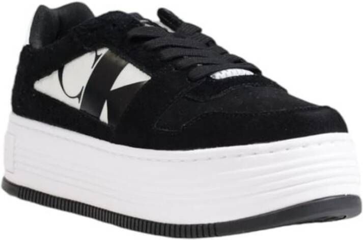 Calvin Klein Premium Leren Sneaker Collectie Black Dames