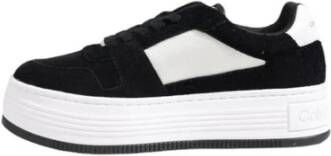 Calvin Klein Premium Leren Sneaker Collectie Black Dames