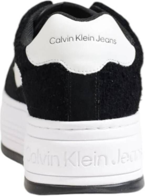 Calvin Klein Premium Leren Sneaker Collectie Black Dames