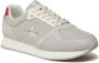 Calvin Klein Retro Runner Leren Textiel Sneakers Gray Heren - Thumbnail 2