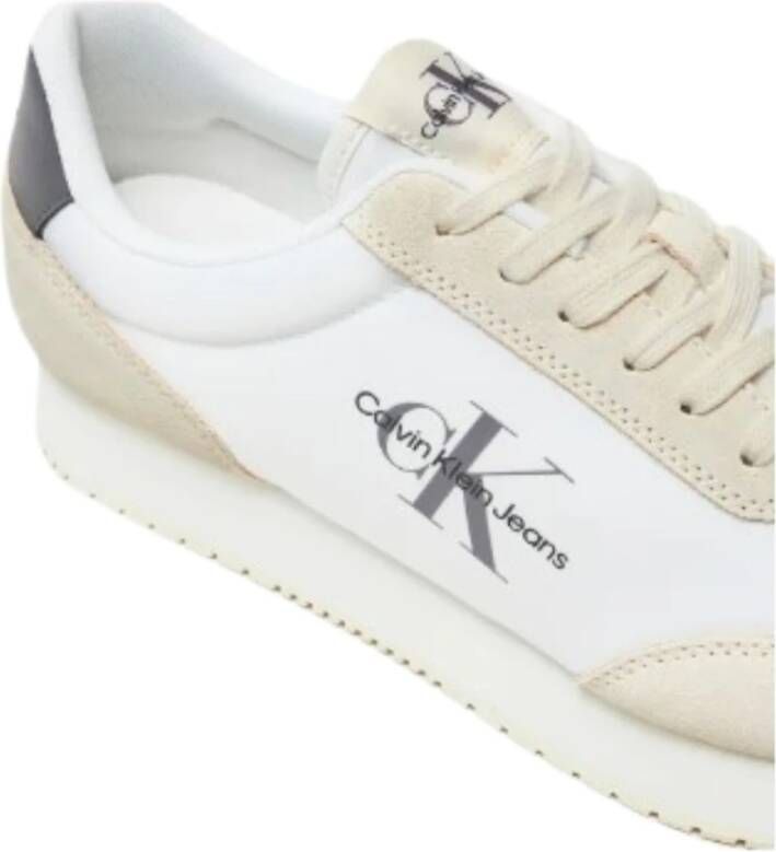 Calvin Klein Retro Runner Sneakers White Heren