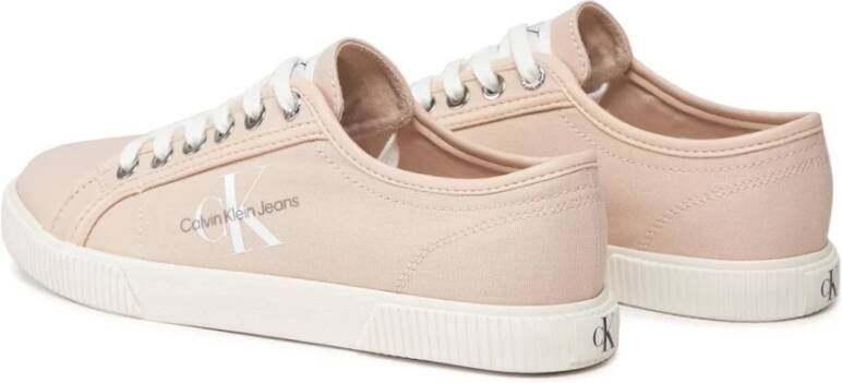 Calvin Klein Roze Canvas Tennisschoenen Pink Dames