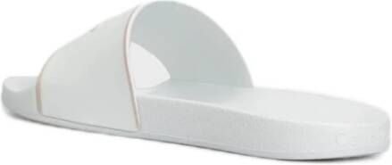 Calvin Klein Rubber Zwembad Slippers Vrouwen White Dames