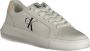 Calvin Klein Witte polyester sneakers met contrastdetails White Dames - Thumbnail 3