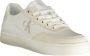 Calvin Klein Witte polyester sneakers met veters contrastdetails print logo White Dames - Thumbnail 5