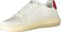 Calvin Klein Sportieve witte vetersneakers met print White Heren - Thumbnail 3