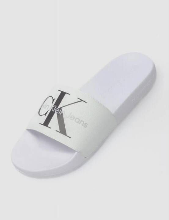 Calvin Klein Sliders Wit Heren