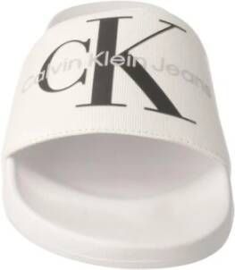 Calvin Klein Sliders Wit Heren